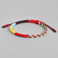 Mode créer Bracelets cordon de cire, corde de cire, bijoux de mode & pour femme, rouge, Vendu par PC