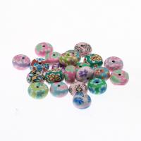 Flower Polymer Clay Beads nickel, lead & cadmium free, 12*6mm 