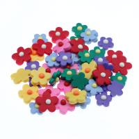 Granos de arcilla de polímero flor, Arcilla polimero, más colores para la opción, libre de níquel, plomo & cadmio, 25x8x25mm, 1000PCs/Bolsa, Vendido por Bolsa
