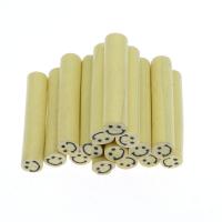 Tube Polymer Clay Beads, yellow, nickel, lead & cadmium free, 10~50mm 