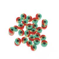 Polymer Clay Jewelry Beads, Flower, mixed colors, nickel, lead & cadmium free 