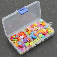 Kinder-DIY Saiten-Perlen-Set, Acryl, 17.5x10x2.7mm, verkauft von Box