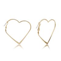 Zinc Alloy Hoop Earring, Metal, fashion jewelry & for woman, gold 