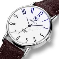 Unisex Wrist Watch, Zinc Alloy, with PU Leather, fashion jewelry 
