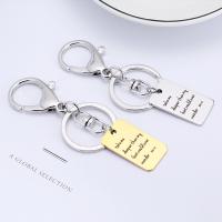 Stainless Steel Key Clasp, plated, Unisex & with letter pattern 
