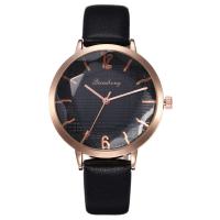 Women Wrist Watch, PU Leather, with zinc alloy dial, Chinese movement, plated, adjustable & for woman 15mm Approx 8.9 Inch 