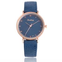 Women Wrist Watch, PU Leather, with zinc alloy dial, Chinese movement, plated, adjustable & for woman 16mm Approx 9.4 Inch 