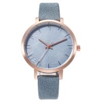 Women Wrist Watch, PU Leather, with zinc alloy dial, Chinese movement, plated, adjustable & for woman 14mm Approx 9.4 Inch 