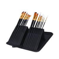 Wood Painting Set, with Nylon & Brass, 15 pieces & for children, black 