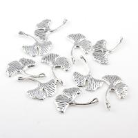 Zinc Alloy Leaf Pendants, antique silver color plated, nickel, lead & cadmium free Approx Approx 