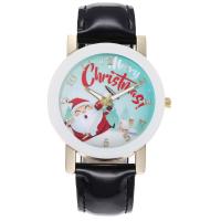 Women Wrist Watch, PU Leather, with zinc alloy dial, Chinese movement, plated, waterproofless & for woman 20mm Approx 9.6 Inch 