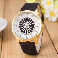 Women Wrist Watch, PU Leather, with zinc alloy dial, Chinese movement, plated, waterproofless & for woman 35mm,20mm Approx 9.4 Inch 