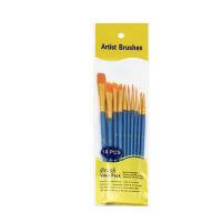 Wood Painting Set, with Nylon & Aluminum, 10 pieces & portable, blue 