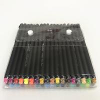 Plástico Color de la pluma de agua, color de relleno, color mixto, 157mm, 36PCs/Set, Vendido por Set