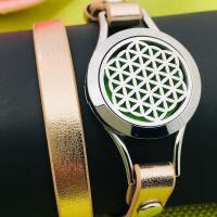 Perfume Aromatherapy Bracelet, PU Leather, with 316L Stainless Steel, fashion jewelry 