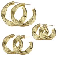 Brass Hoop Earring, plated, fashion jewelry & for woman nickel, lead & cadmium free 