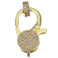 Cubic Zirconia Micro Pave Brass Pendant, plated, fashion jewelry & DIY & with cubic zirconia, nickel, lead & cadmium free  Approx 1.5mm 