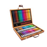 Kunststoff Malset, mit Holz, für Kinder, gemischte Farben, 330x250mm, 63PCs/Box, verkauft von Box