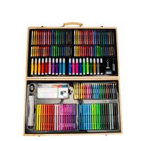Kunststoff Malset, mit Holz, für Kinder & verschiedene Stile für Wahl, gemischte Farben, 520x300mm, verkauft von Box