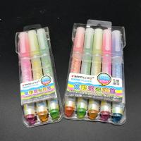 Kunststoff Makierstift, für Kinder & verschiedene Stile für Wahl, gemischte Farben, 145mm, verkauft von Box