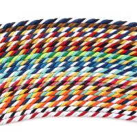 Хлопка шнур, Хлопок, Устойчивого & Дышащий, Много цветов для выбора, 6mm, 100м/Лот, продается Лот