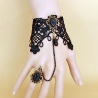 Gothic Bracelet Ring, Lace, fashion jewelry & for woman 