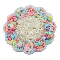 Ensemble de perles de String bricolage enfants, Acrylique, DIY & styles différents pour le choix, plus de couleurs à choisir Vendu par boîte