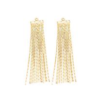 Brass Tassel Earring Findings, gold color plated, metallic color plated Approx 2mm 