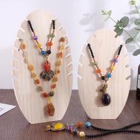 Wood Necklace Display, durable & 15 cells 