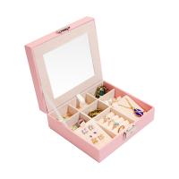 Multifunctional Jewelry Box, PU Leather, portable & with mirror & waterproof 