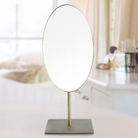Brass Cosmetic Mirror, with Glass, antique bronze color plated, durable & rotatable 