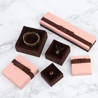 Cardboard Jewelry Set Box, Paper, with Velveteen, durable 