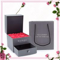 Рельефная кожа Мыло Цветок Подарочная коробка, Двойной слой & Устойчивого, серый, продается PC