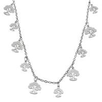 Ожерелье из нержавеющей стали ювелирные изделия, нержавеющая сталь, Женский, серебряный  1.5mm, длина:Приблизительно 17 дюймовый, продается Strand