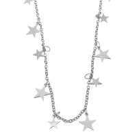 Stainless Steel Jewelry Necklace, with 2 inch extender chain, for woman, silver color  1.5mm Approx 17 Inch 