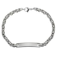 Stainless Steel Chain Bracelets, for woman, original color 4mm Approx 8.5 Inch 