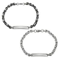 Stainless Steel Chain Bracelets, Unisex 5mm Approx 8.5 Inch 