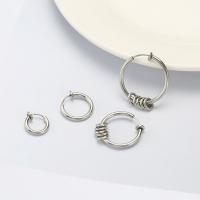 Stainless Steel Clip Earrings, fashion jewelry & for woman 