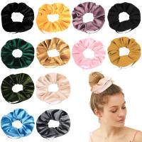 Hair Scrunchies, Velveteen, durable & elastic & for woman 