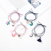 Ponytail Holder, Cloth, with Zinc Alloy, durable & for woman & enamel 65mm 