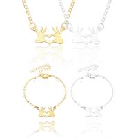 Fashion Zinc Alloy Jewelry Sets, bracelet & necklace, plated, fashion jewelry nickel, lead & cadmium free 
