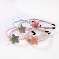 Children Hair Band, Steel, with Sequins & Cloth, random style & durable & for children 125mm 