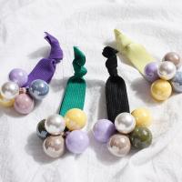Ponytail Holder, Plastic Pearl, with Rubber Band, durable & for woman 