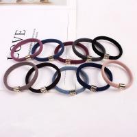 Ponytail Holder, nylon elastic cord, durable & for woman & with rhinestone 55mm 