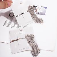 Hair Slide, Zinc Alloy, durable & for woman & with rhinestone 