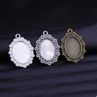 Zinc Alloy Pendant Cabochon Setting, plated, DIY Inner Approx 