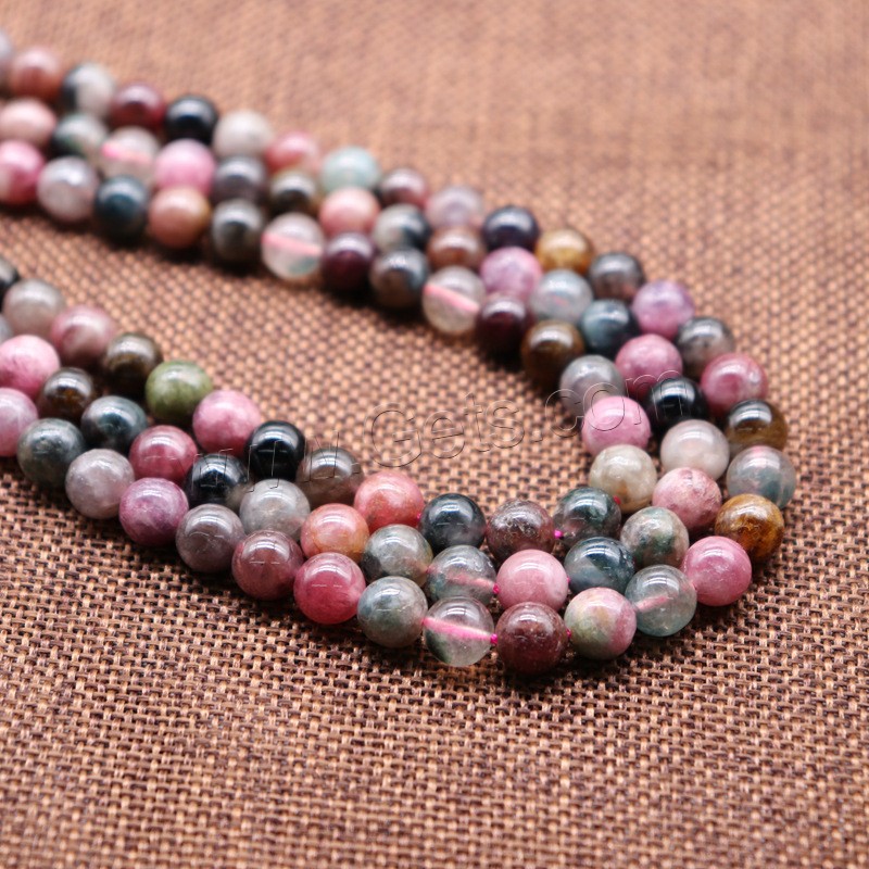Natürlicher Turmalin Perlen, DIY & verschiedene Größen vorhanden, Länge:ca. 15.7 ZollInch, verkauft von Strang