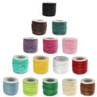 Cordón de cera Hilo de algodón, Sostenible & Respirable, más colores para la opción, 1mm, 100Yardpatio/Carrete, Vendido por Carrete