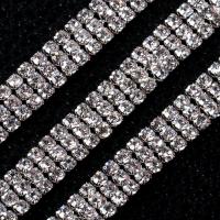 Messing Strass -Greifer-Ketten, mit Kristall, Modeschmuck & für Frau, keine, 10HofHof/Tasche, verkauft von Tasche