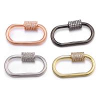 Fashion Carabiner Key Ring, Brass, fashion jewelry & micro pave cubic zirconia & for woman 